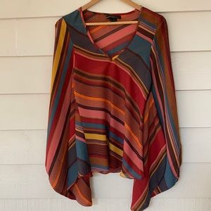 Super fun striped sheer top